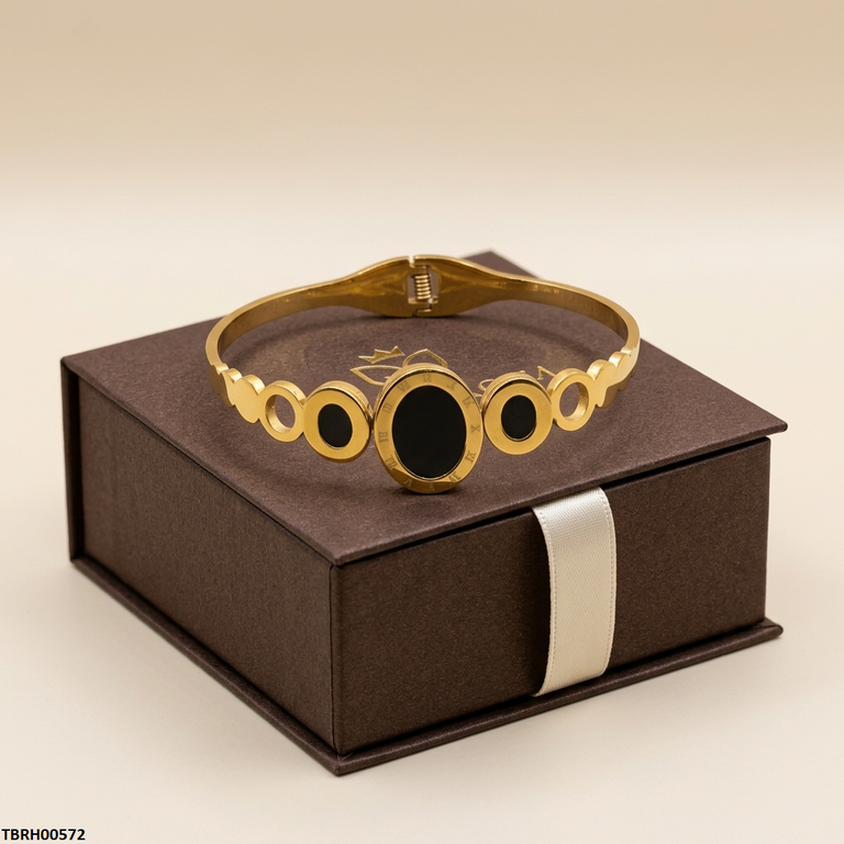 TBRH00572 BHS Round Oval Stainless Steel Bracelet Adjustable - TBRH