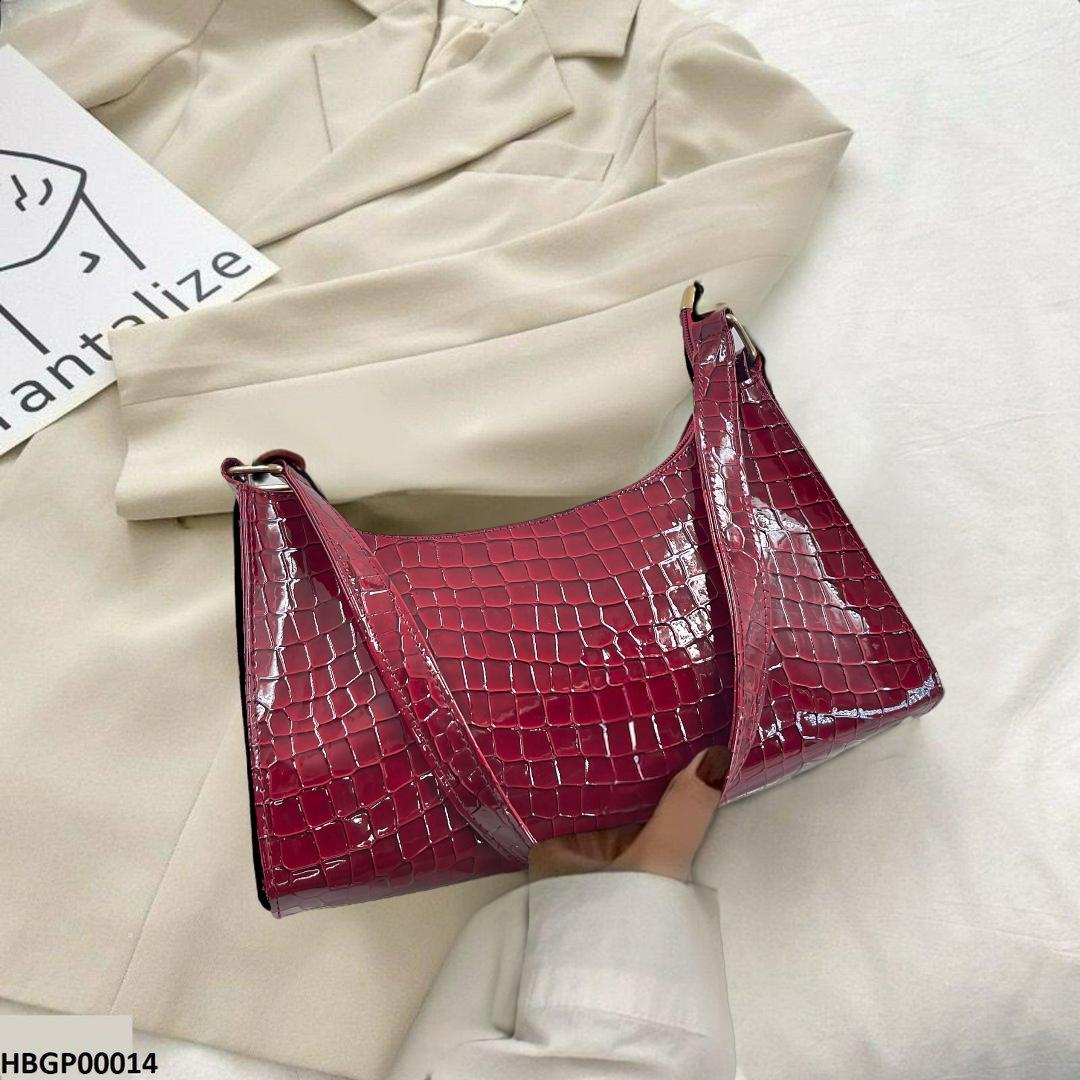 HBGP00014 Crocodile Pattern Armpit Hand Bag - HBGP