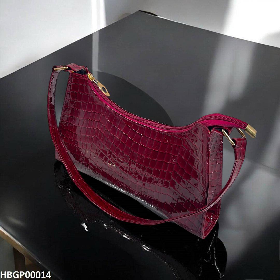 HBGP00014 Crocodile Pattern Armpit Hand Bag - HBGP