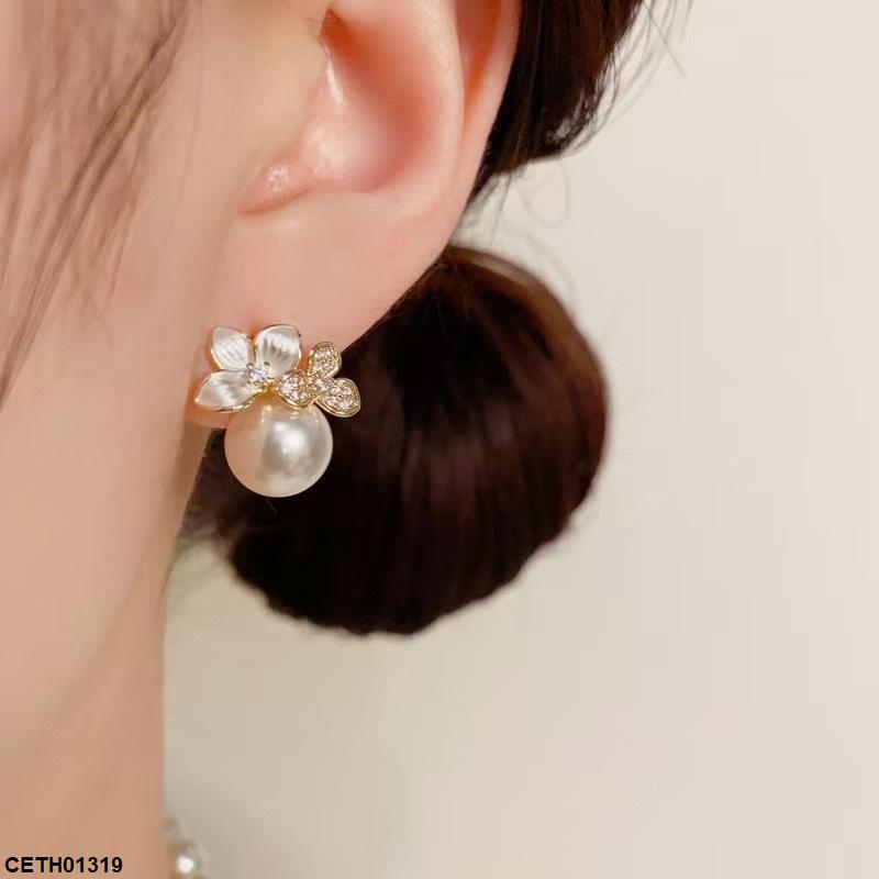 CETH01319 YHC Pearl Flower Tops Pair - CETH