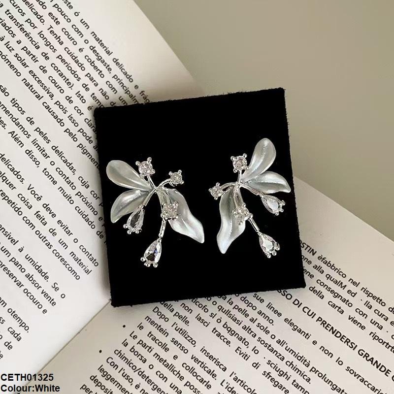 CETH01325 YHC Flower Stone Tops Pair - CETH