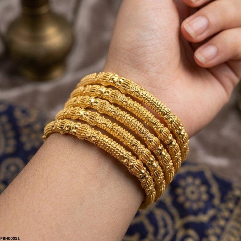 PBH00051 MZM Texture Bangles Set - PBH