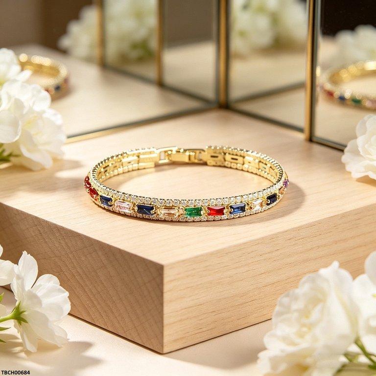TBCH00684 BYJ Multi Stone Zircon Bracelet - TBCH
