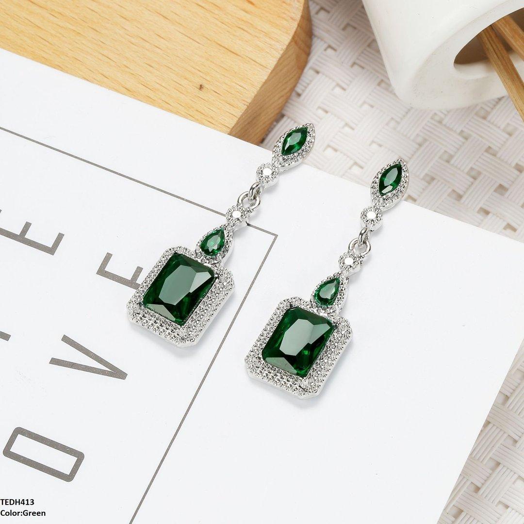 TEDH413 YLE Marquise/Square Drop Earrings