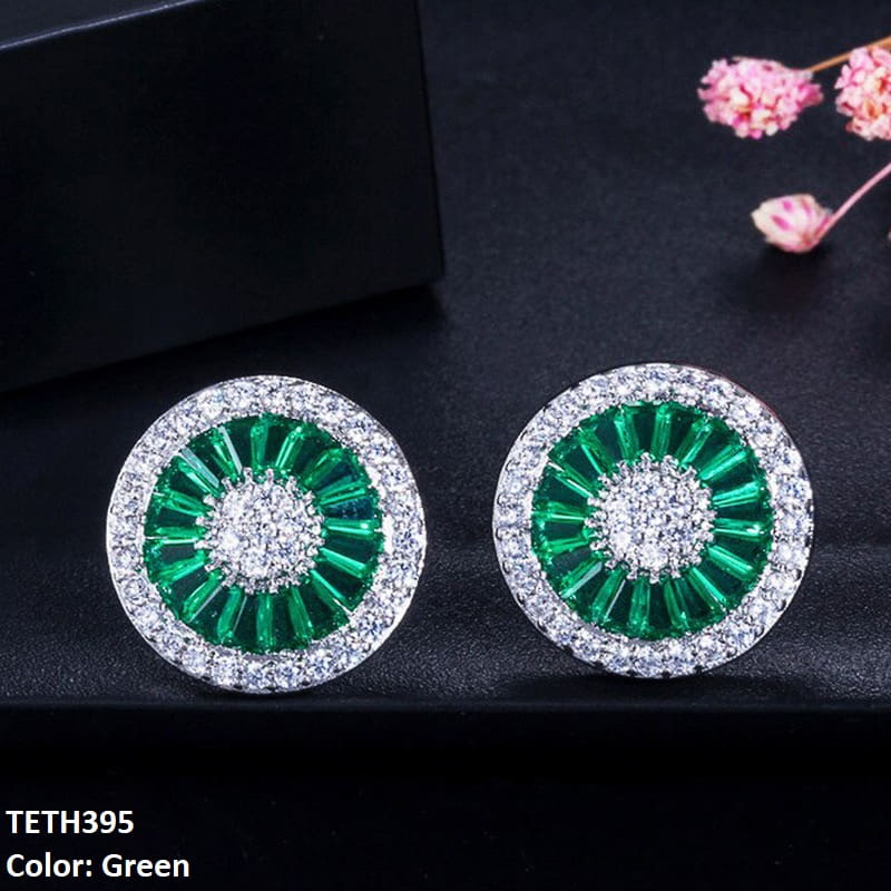 TETH395 CSH Step Flower Ear Tops Pair