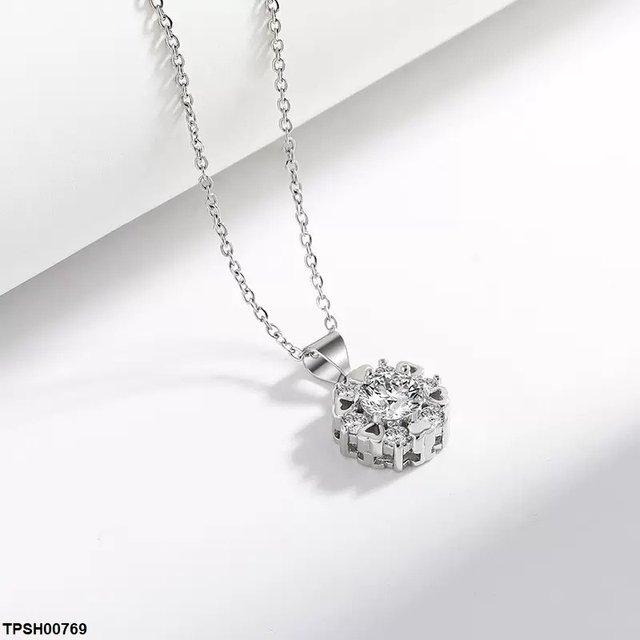 TPSH00769 BLX Round Heart Pendant With Chain - TPSH