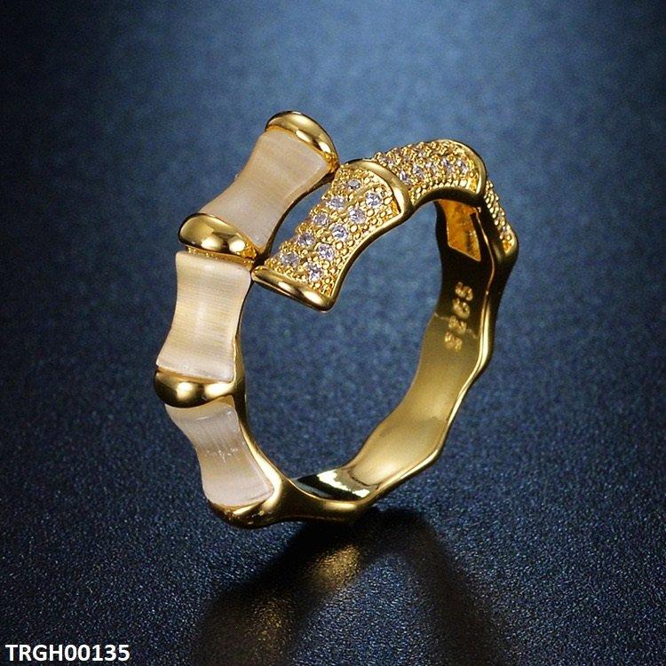 TRGH00135 ZFQ Stainless Steel Bamboo Ring Adjustable - TRGH