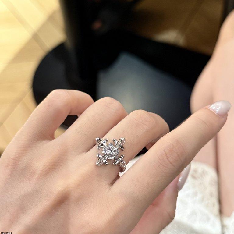 TRSH00925 CJD Cross Stone Ring Adjustable - TRSH