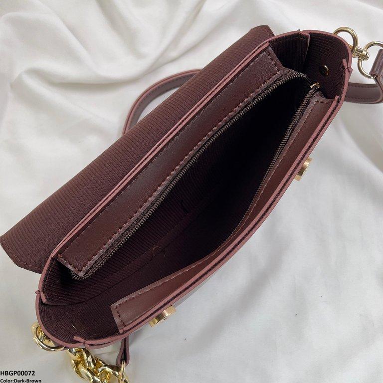 HBGP00072 Aurelia Saddle Armpit Bag Dark Brown - HBGP