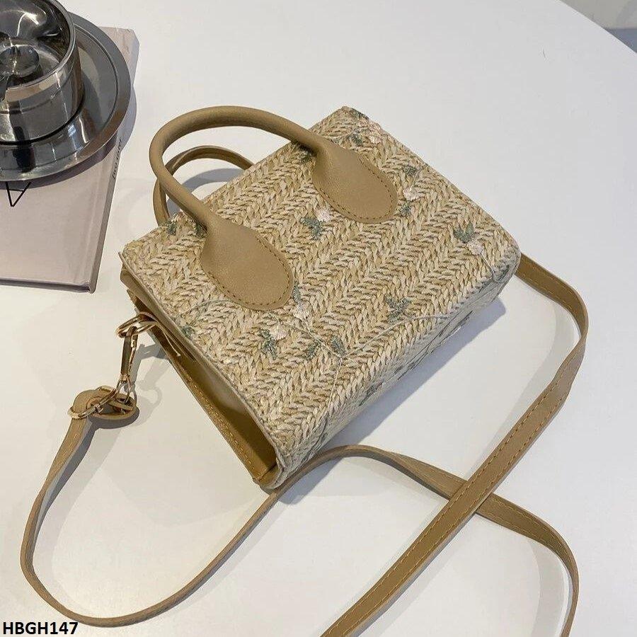 HBGH147 BBM Flower Embroidery Mini Hand Bag - HBGH