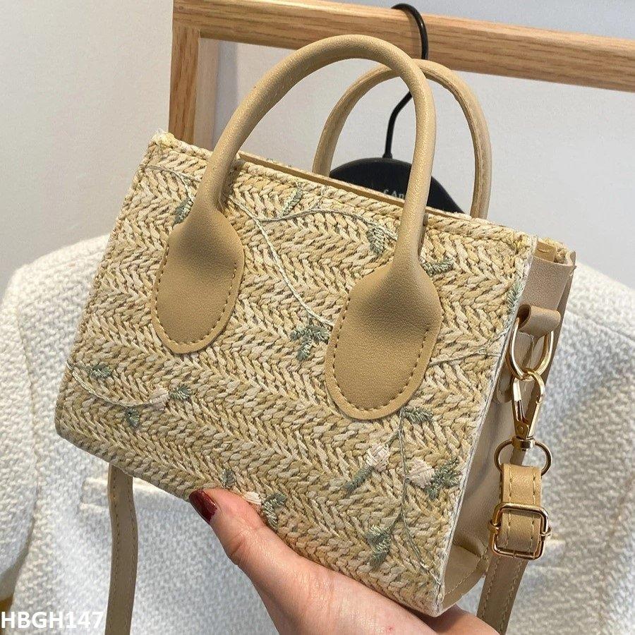 HBGH147 BBM Flower Embroidery Mini Hand Bag - HBGH