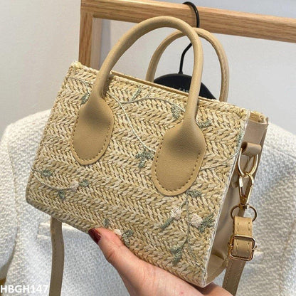 HBGH147 BBM Flower Embroidery Mini Hand Bag - HBGH