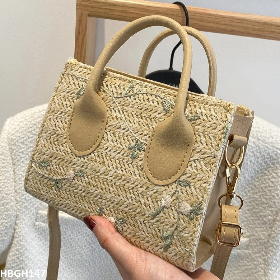 HBGH147 BBM Flower Embroidery Mini Hand Bag - HBGH