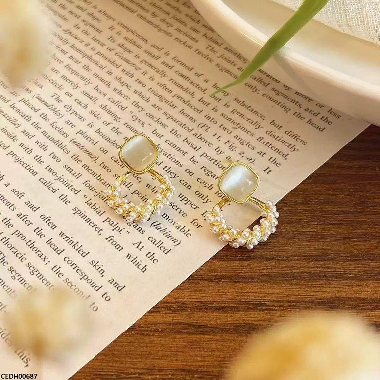 CEDH00687 YHC Square Drop Earrings - CEDH