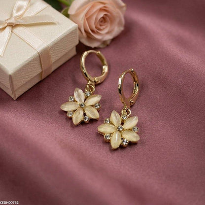 CEDH00752 ZHL Flower Drop Earrings - CEDH