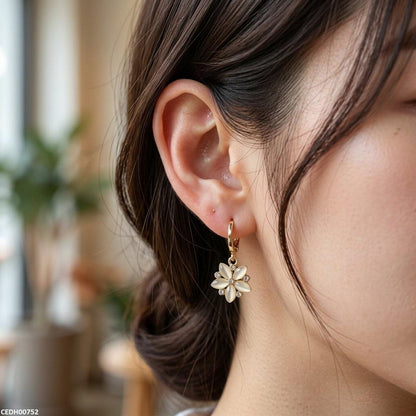 CEDH00752 ZHL Flower Drop Earrings - CEDH