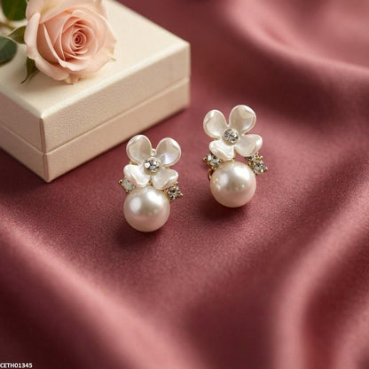 CETH01345 ZHL Flower Pearl Tops Pair - CETH