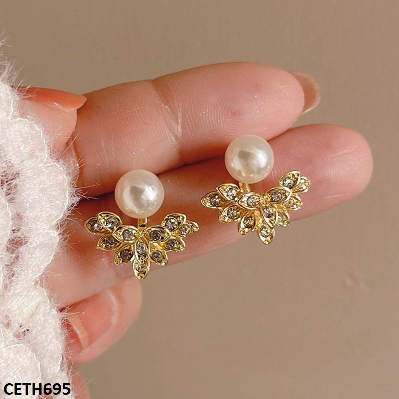 CETH695 SDQ Pearl Leaf Tops Pair