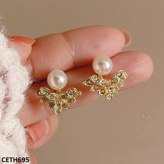 CETH695 SDQ Pearl Leaf Tops Pair