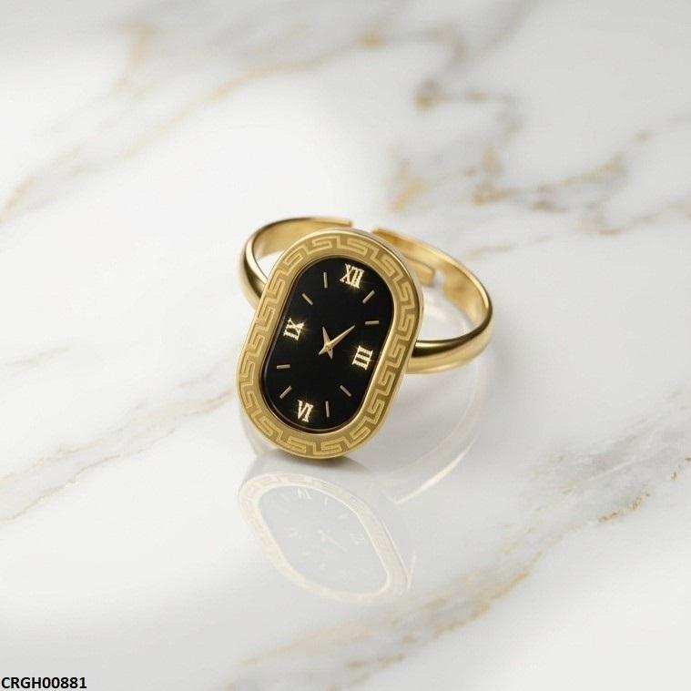 CRGH00881 BHS Oval Watch Design Stainless Steel Ring Adjustable - CRGH