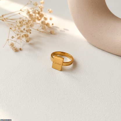 CRGH00893 MOX Stainless Steel Rectangle Ring - CRGH