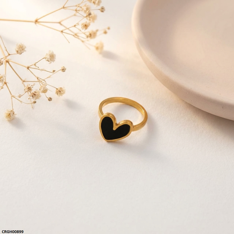 CRGH00899 MOX Stainless Steel Heart Ring - CRGH