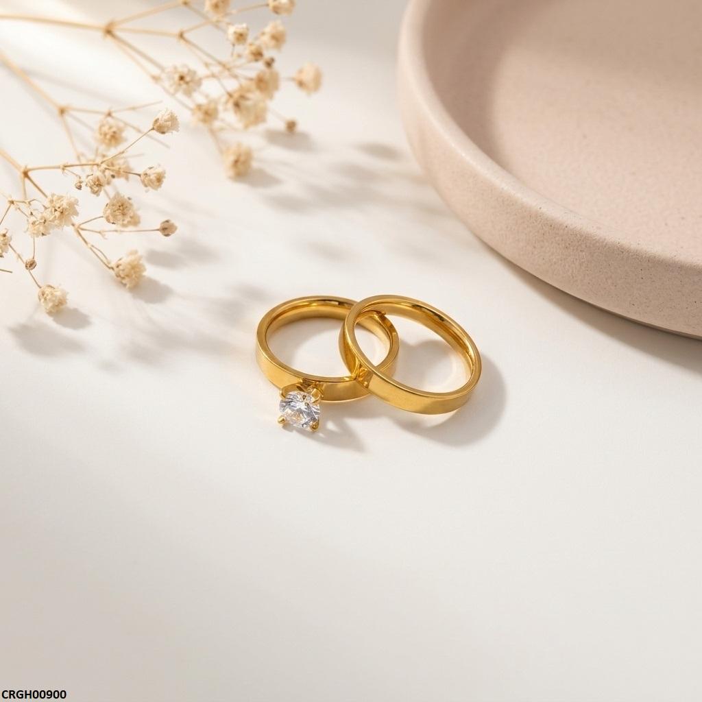 CRGH00900 MOX Stainless Steel Couple Ring - CRGH
