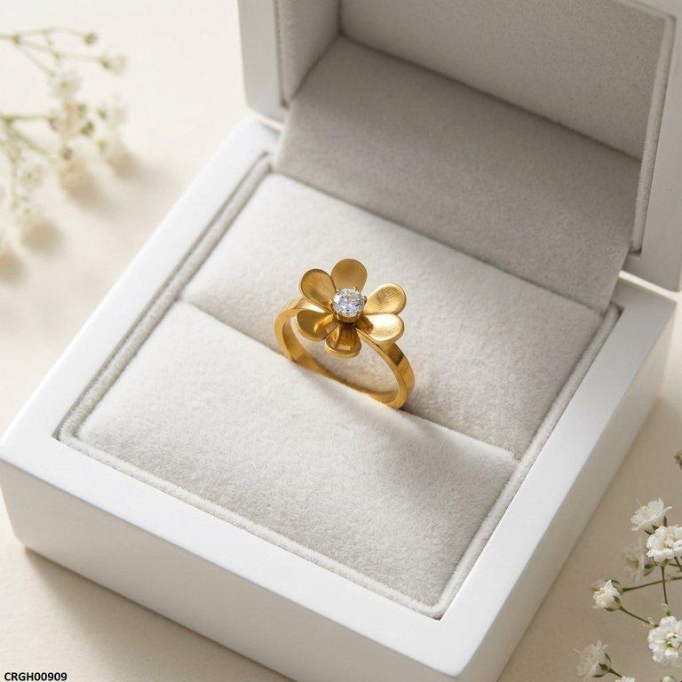 CRGH00909 MOX Stainless Steel Flower Ring - CRGH