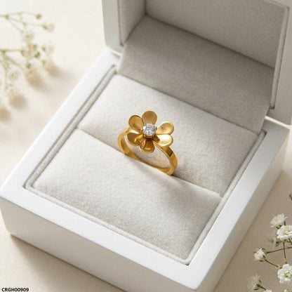 CRGH00909 MOX Stainless Steel Flower Ring - CRGH
