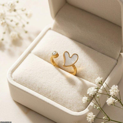CRGH00910 MOX Stainless Steel Heart Ring - CRGH