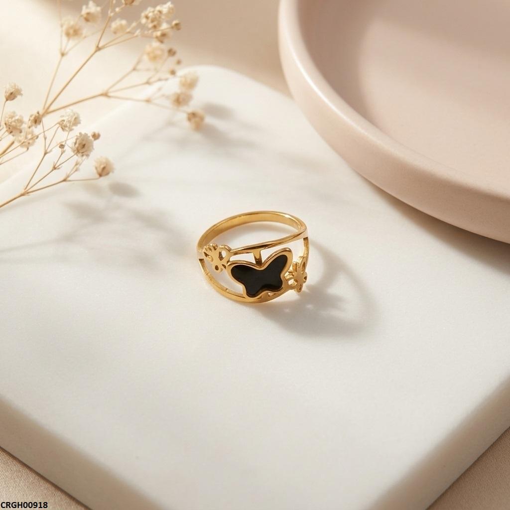 CRGH00918 MOX Stainless Steel Butterfly Ring - CRGH