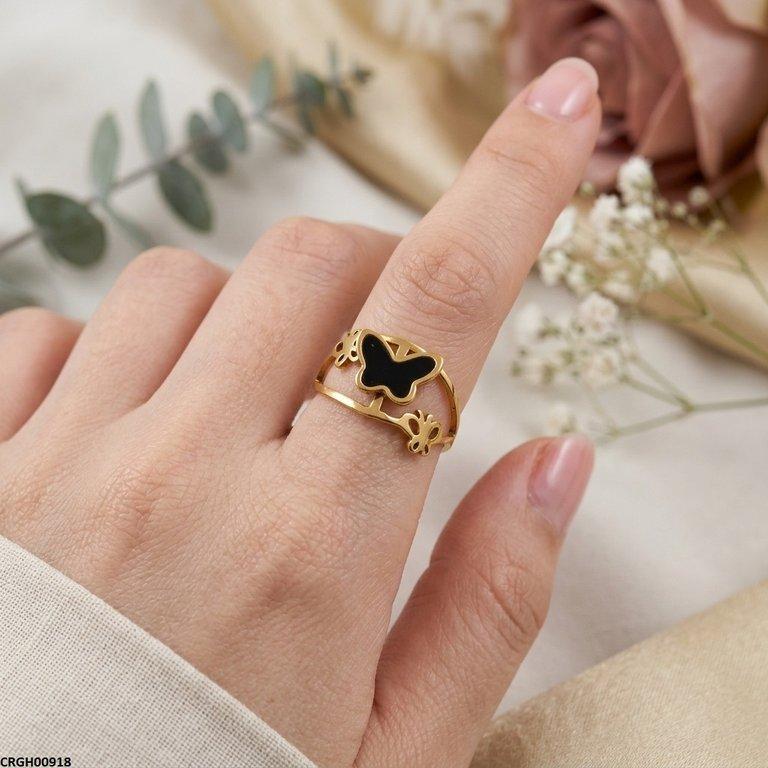 CRGH00918 MOX Stainless Steel Butterfly Ring - CRGH