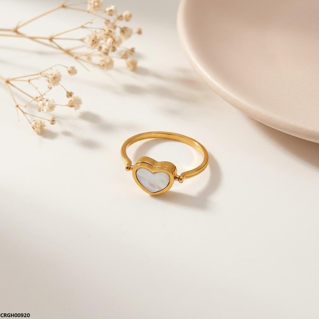 CRGH00920 MOX Stainless Steel Heart Layer Ring - CRGH