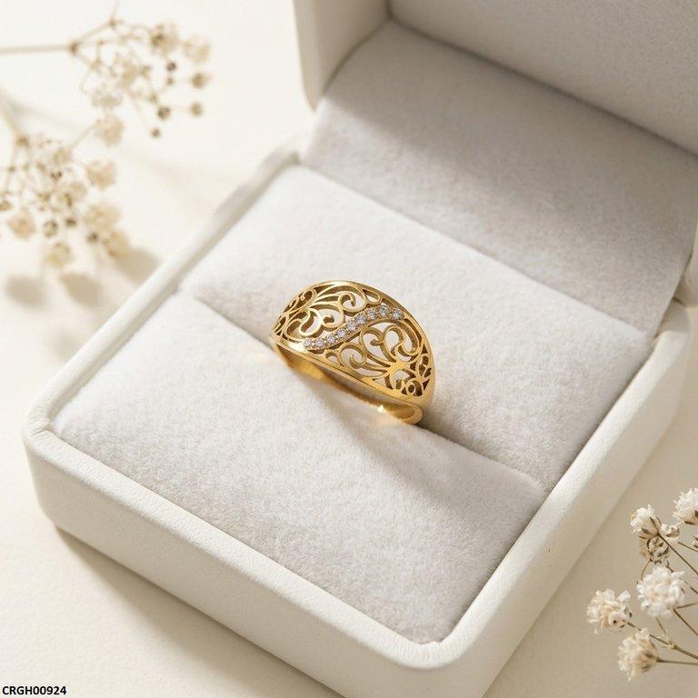 CRGH00924 MOX Stainless Steel Flower Ring - CRGH