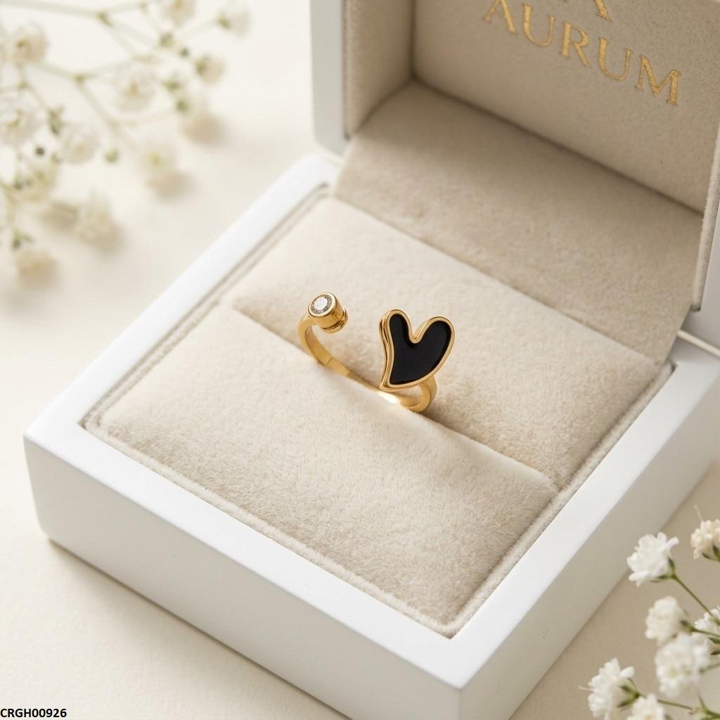 CRGH00926 MOX Stainless Steel Heart Ring - CRGH