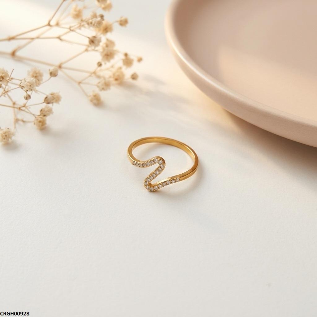 CRGH00928 MOX Stainless Steel Zigzag Ring - CRGH