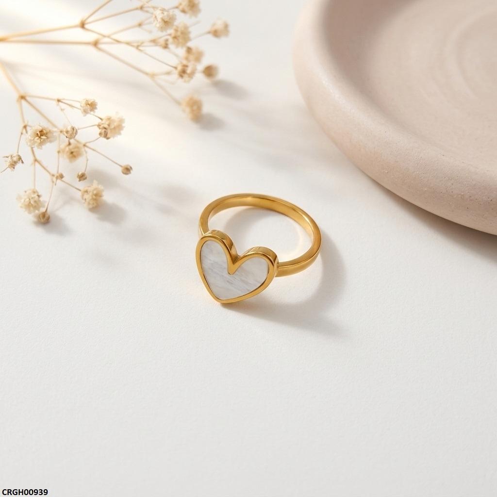 CRGH00939 MOX Stainless Steel Heart Ring - CRGH
