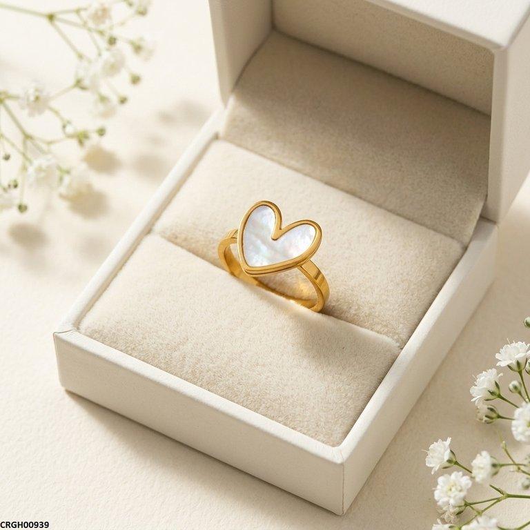 CRGH00939 MOX Stainless Steel Heart Ring - CRGH