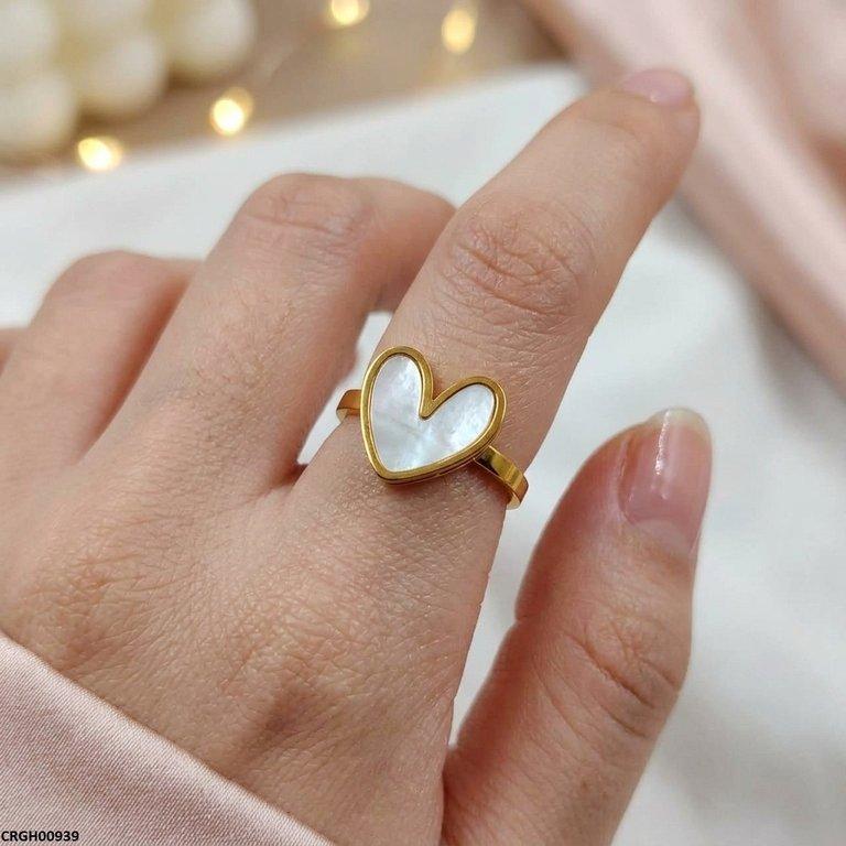 CRGH00939 MOX Stainless Steel Heart Ring - CRGH
