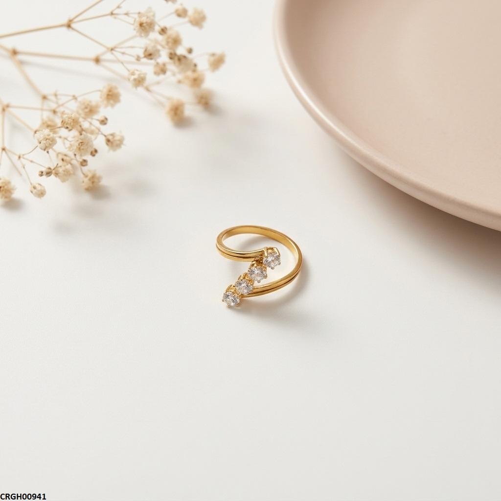 CRGH00941 MOX Stainless Steel Stone Ring - CRGH