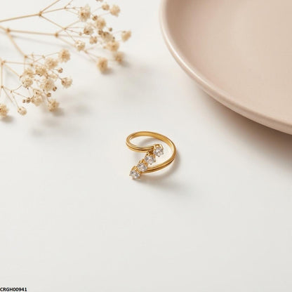 CRGH00941 MOX Stainless Steel Stone Ring - CRGH