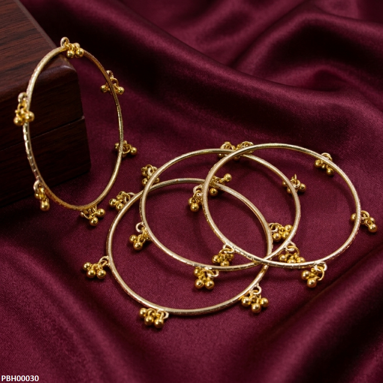 PBH00030 AZM Golden Kashmiri Bangles - PBH