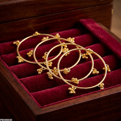 PBH00030 AZM Golden Kashmiri Bangles - PBH