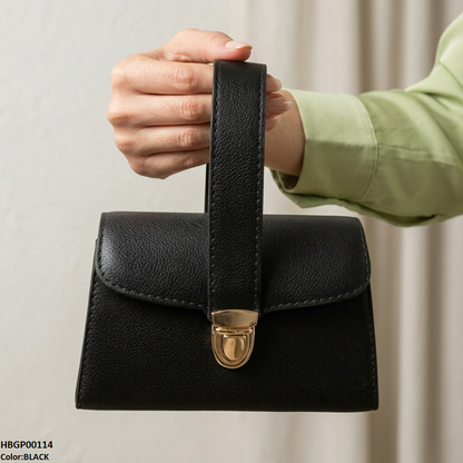 HBGP00114 Imperial Velvet Night Ladies Shoulder Bag - Black - HBGP