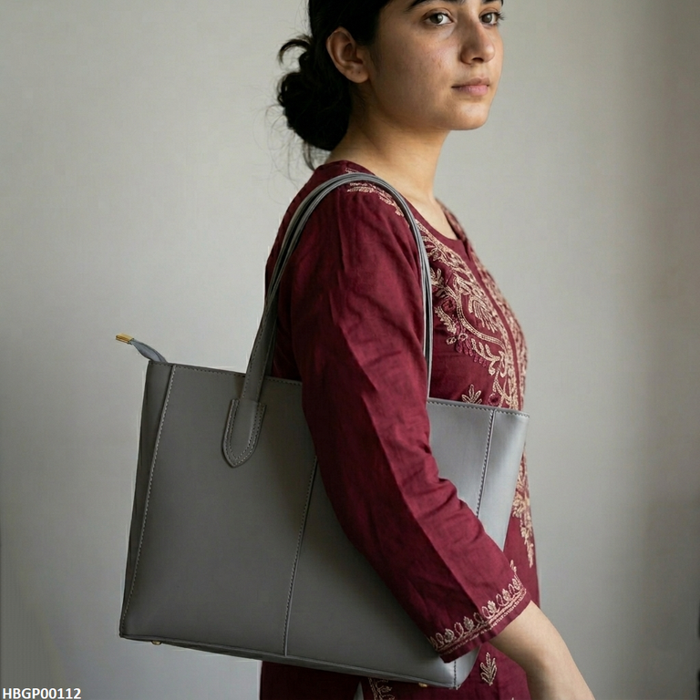 HBGP00112 Serene Everyday Tote Bag - Grey - HBGP
