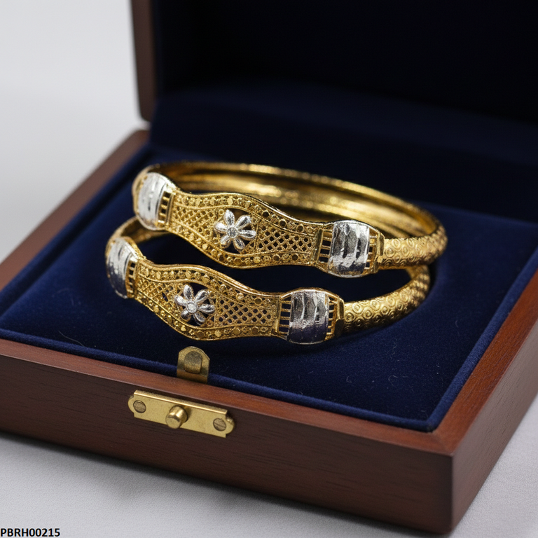 PBRH00215 MZM Flower Bangles Set - PBRH