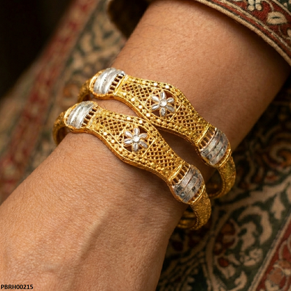 PBRH00215 MZM Flower Bangles Set - PBRH