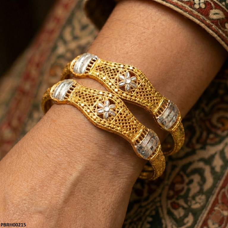 PBRH00215 MZM Flower Bangles Set - PBRH