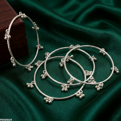 PBH00029 AZM Silver Kashmiri Bangles - PBH