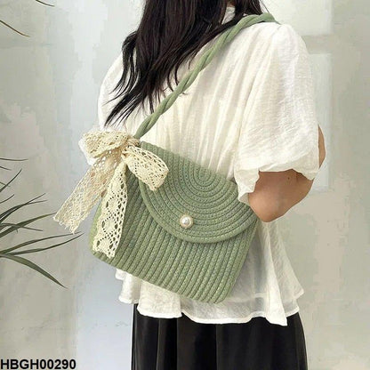 HBGH00290 BBM Woven Rope Hand Bag - HBGH
